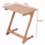 Portable and Foldable Laptop Tray Table - Z Shaped Computer End Couch Console Table Laptop Desk with Storage Bag for Bed Sofa
