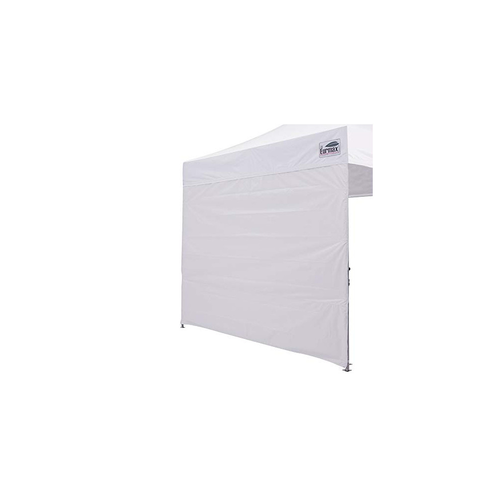 Eurmax Instant Sidewall for 10x10 Pop up Canopy, 1 Pack Only  White 