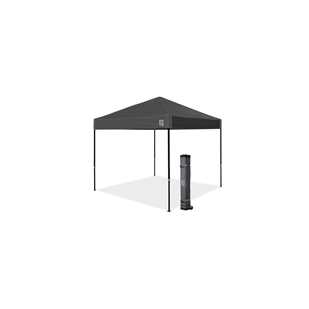 E-Z UP Ambassador Instant Shelter Canopy, 10 by 10, Steel Gray