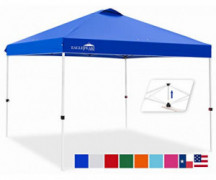 EAGLE PEAK 10’ x 10 Pop Up Canopy Tent Instant Outdoor Canopy Easy Set-up Straight Leg Folding Shelter with 100 Square Feet 