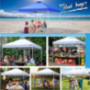 MASTERCANOPY Pop-up Canopy Tent Commercial Instant Canopy with Wheeled Bag,Canopy Sandbags x4,Tent Stakesx4 10x10 Khaki 