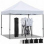 YAHEETECH 10 x 10 ft Pop Up Canopy Tent - Heavy Duty Commercial Event Tent Pavilion Portable Waterproof Canopy Folding Party 