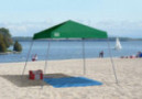 Quik Shade Expedition 10 x 10-Foot Instant Canopy, Slant Leg Outdoor Tent, 64 Square Feet of Shade for 8-12 People - Green