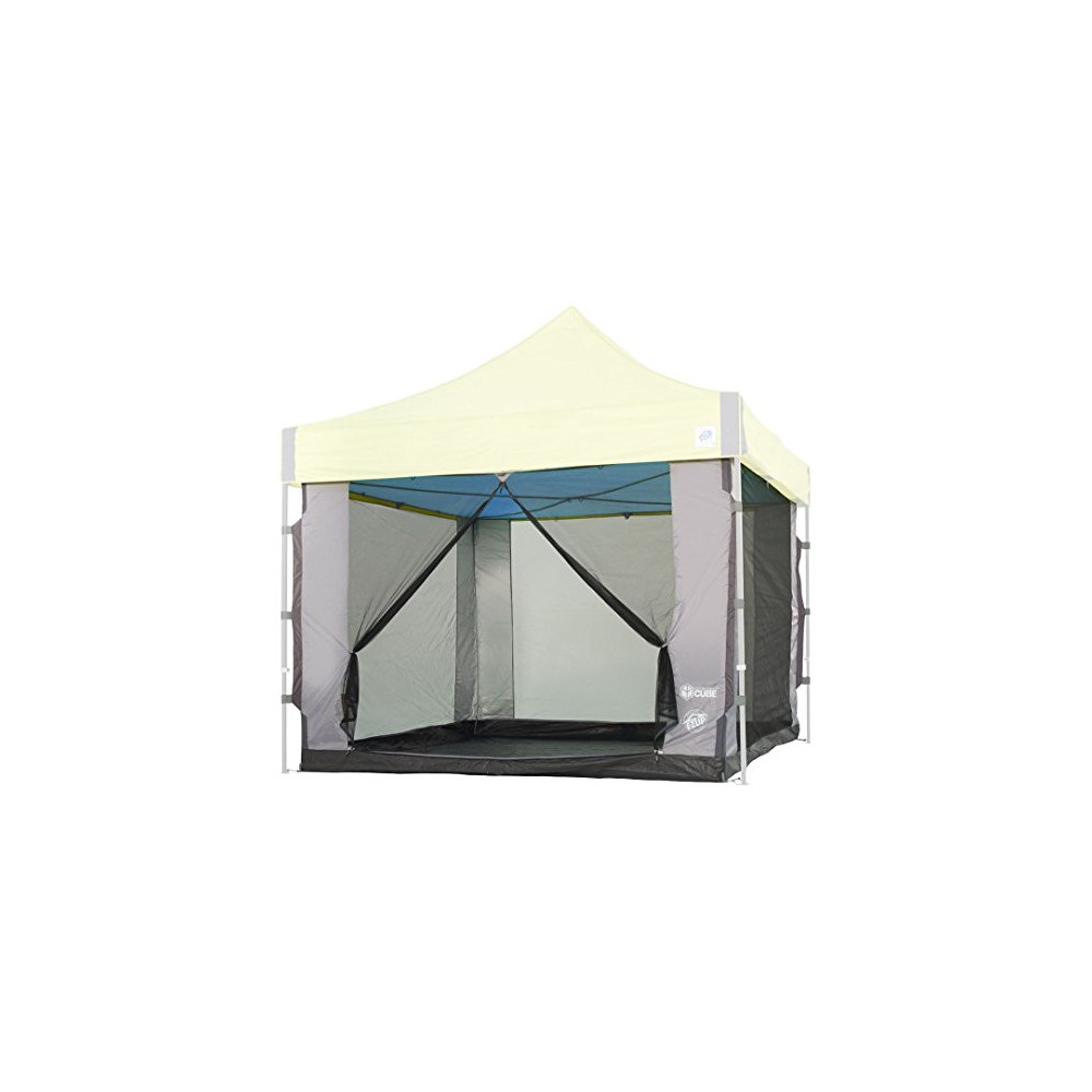 E-Z UP SC10SLGY Cube Mesh Wall Canopy Screen Room, 6 Person