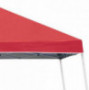 Z-Shade 10 x 10 Angled Leg Instant Shade Canopy Tent Portable Shelter, Red