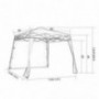 EzyFast Elegant Pop Up Beach Shelter, Compact Instant Canopy Tent, Patented Portable Sports Cabana, 7.5 x 7.5 ft Base / 6 x 6
