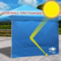 ABCCANOPY Sun Wall for 10x 10 Straight Leg pop up Canopy, 10 Sidewall kit  1 Panel  with Truss Straps,  Sunshield Wall Blu