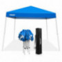 COOL Spot 10 x 10 Slant Leg Pop Up Canopy Tent  with 64 Square Feet of Shade  One Person Set-up Outdoor Instant Folding She