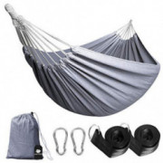 Anyoo Single Cotton Outdoor Hammock Multiples Load Capacity Up to 450 Lbs Portable with Carrying Bag for Patio Yard Garden
