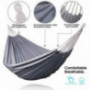 Anyoo Single Cotton Outdoor Hammock Multiples Load Capacity Up to 450 Lbs Portable with Carrying Bag for Patio Yard Garden