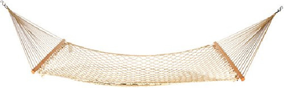 AmazonBasics LF60161 Cotton Rope Hammock, Beige