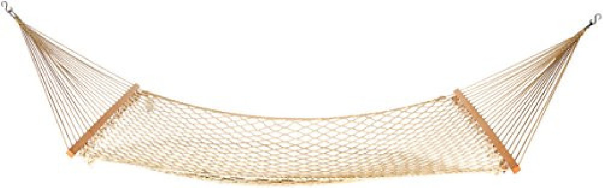 AmazonBasics LF60161 Cotton Rope Hammock, Beige