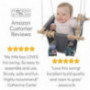 Monkey & Mouse Secure Canvas and Wooden Hanging Swing Seat Chair with a Baby, Infant, Toddler, Kids Toys - Indoor and Outdoor