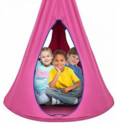 Sorbus Kids Nest Swing Chair Nook – Hanging Seat Hammock for Indoor Outdoor Use – Great for Children, All Accessories Include