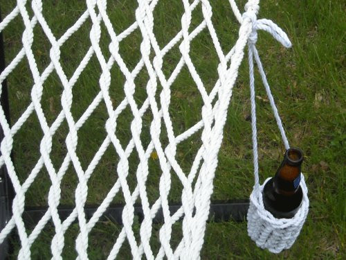 Hammock Sky Portable Drink Holder Intricate Handcrafted Braided Design Attach to Hammocks, Hammock Chairs, Backpacks, Lounge 