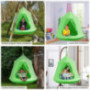 GARTIO Hanging Tree Tent, Swing Play House, Portable Hammock Chair, with LED Decoration Lights, Inflatable Cushion, Suit for 