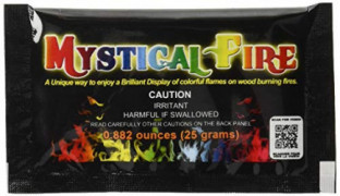 Mystical Fire Flame Colorant Vibrant Long-Lasting Pulsating Flame Color Changer for Indoor or Outdoor Use 0.882 oz Packets 12