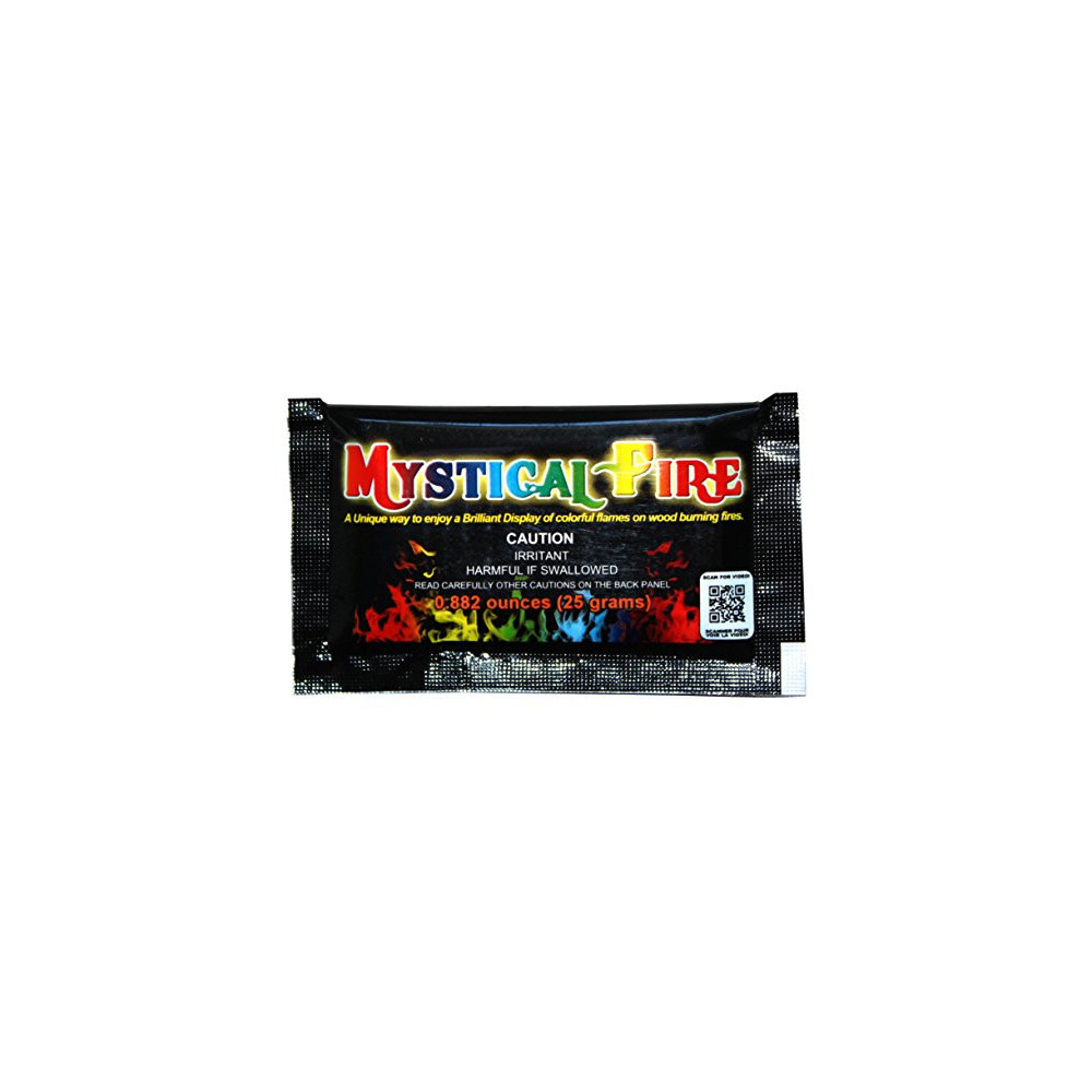 Mystical Fire Flame Colorant Vibrant Long-Lasting Pulsating Flame Color Changer for Indoor or Outdoor Use 0.882 oz Packets 6 