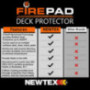 Newtex FirePad Deck Protector 36 High Temp Mat for Fire Pit, Backyard, Camping, Grill, Lawn, Patio, Chiminea, Deck Heat Shi