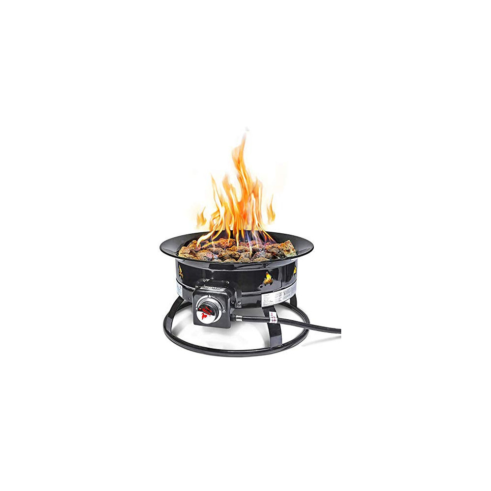 Outland Firebowl 823 Outdoor Portable Propane Gas Fire Pit, 19-Inch Diameter 58,000 BTU