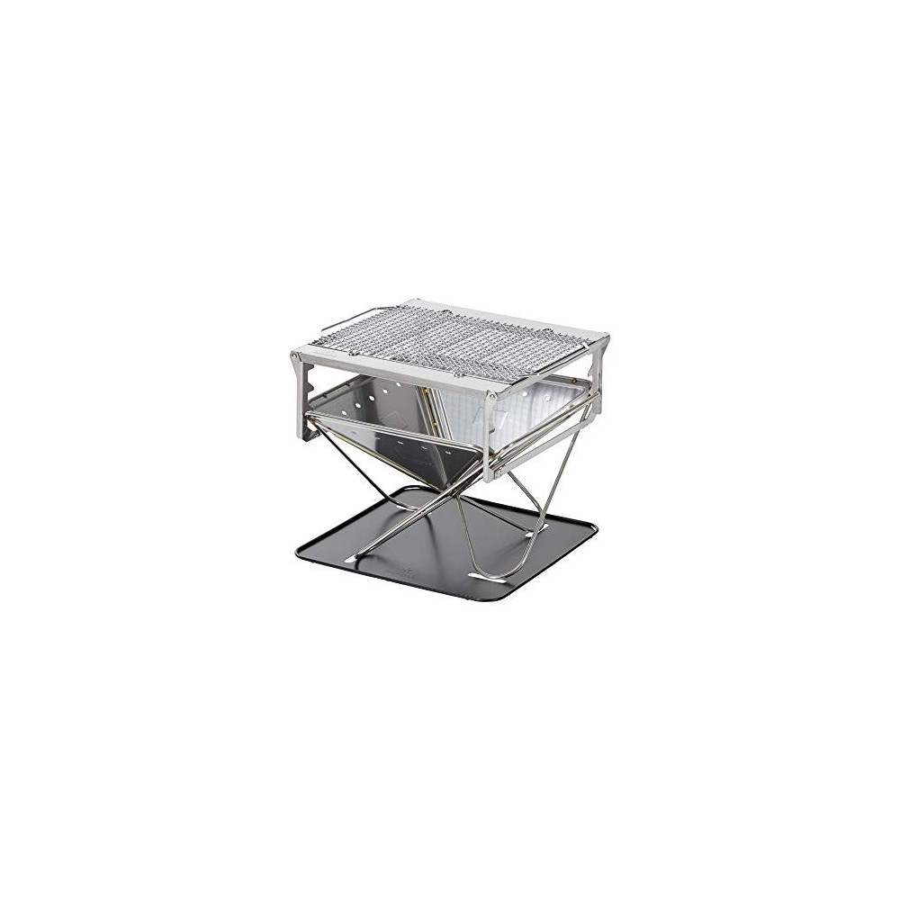 Snow Peak Takibi Fire and Grill, ST-032SET, Made in Japan, Stainless Steel, Lifetime Product Guarantee