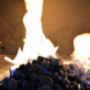 Skyflame Black Natural Stones Lava Rock Granules for Gas Fire Pit | Fireplace | Gas Log Set | BBQ Grill | Garden Landscaping 