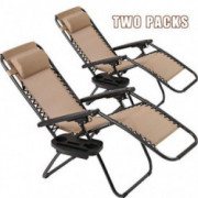 Vnewone Patio Chairs Set of 2 Zero Gravity Chair Folding Chairs Outdoor Chairs Anti Gravity Chair Reclining Outdoor Folding C