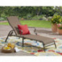 Mainstay Wesley Creek Sling Chaise Lounge  Brown 