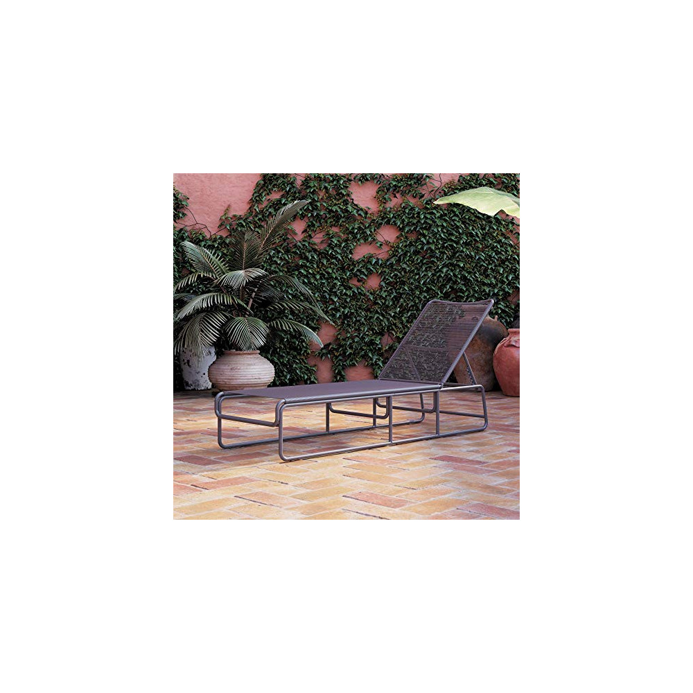 CosmoLiving by Cosmopolitan Nyla Chaise Lounger, Charcoal