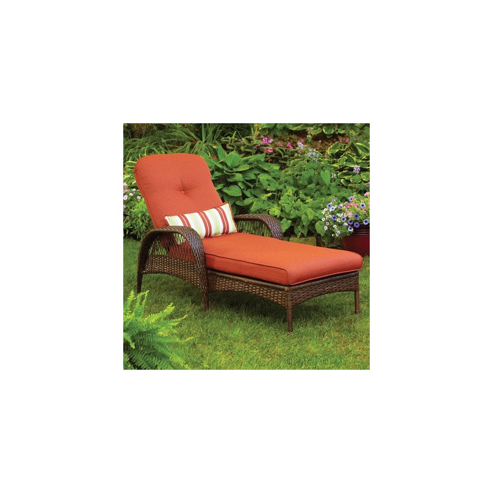Better Homes and Gardens.. Durable Steel Frame Chaise Lounge  Orange 