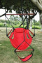 OTLIVE Hammock Patio Yard Hanging Chair Swing Chair Solid Wood Indoor Outdoor  Red 