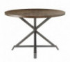 Homelegance Fideo 45" Round Industrial Style Dining Table, Pine