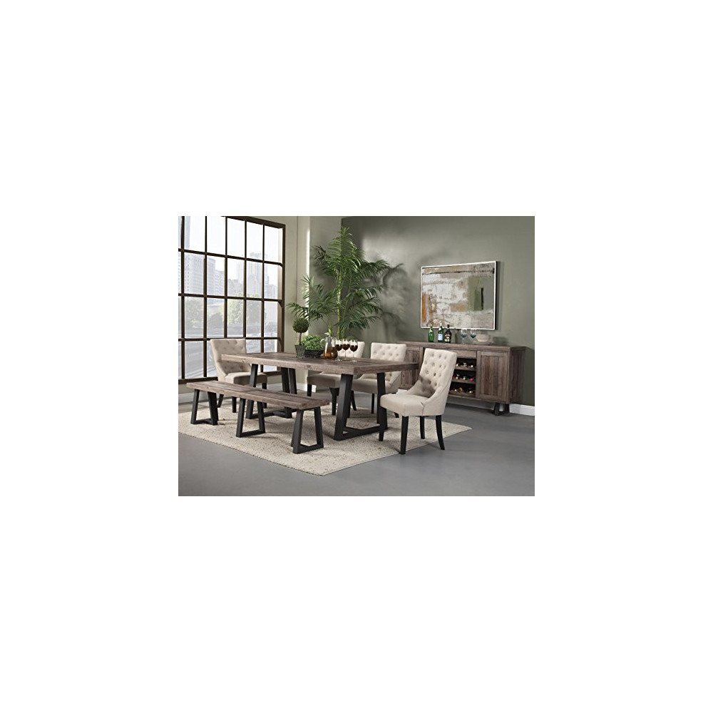 Alpine Furniture Prairie Dining Table, 84" W x 42" D x 30" H,