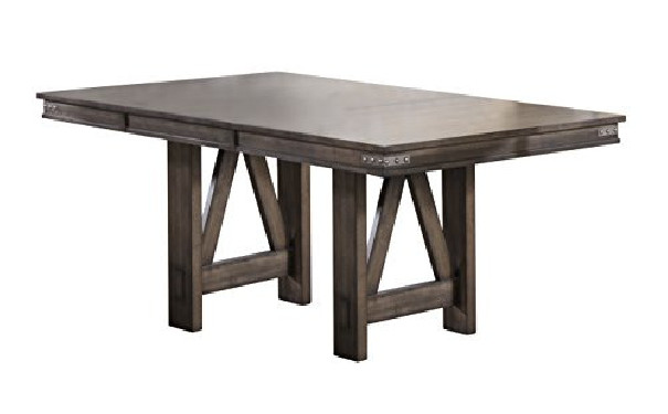 Kings Brand Furniture Lynn Table, 42" W x 60"/78" D x 30" H, Brown