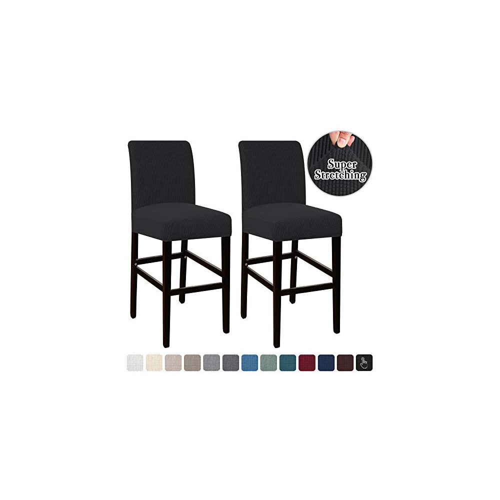 High Stretch Bar Stool Cover Pub Counter Stool Chair Slipcover for Dining Room Cafe Furniture Chair Seat Cover Stretch Protec