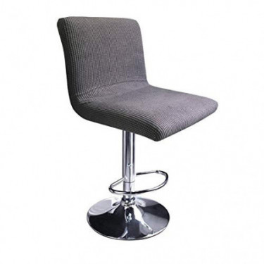 MOCAA Stretch Slipcover Chair Protectors for Short Back Chair Bar Stool Chair,ONLY Chair Covers  Grey 
