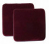 Sigmat Plush Square Seat Cushion for Bar Stool or Chair Pad with Buckle Burgundy 12" Pack of 2