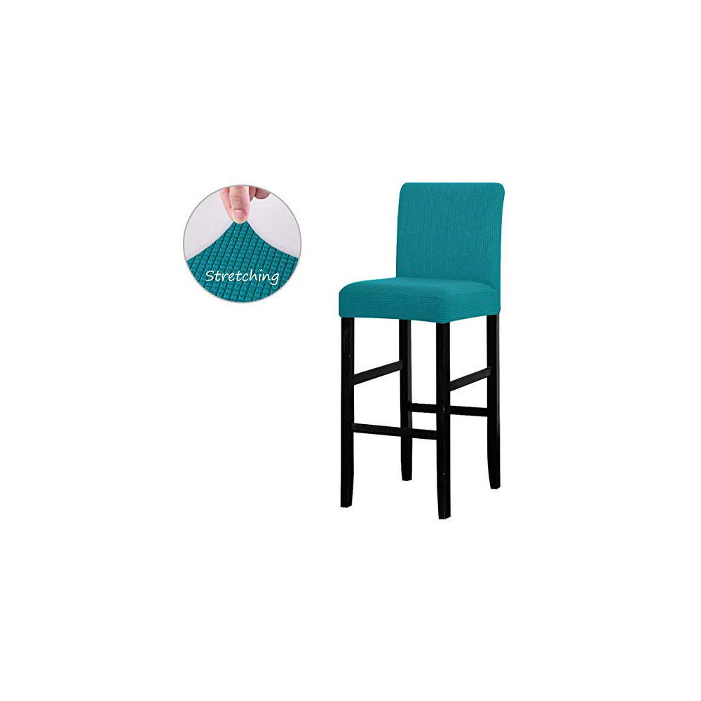 LANSHENG Bar Chair Stool Covers, Stretch Removable Washable Chair Slipcover for Short Swivel Dinning Chair Back Chair Bar Sto