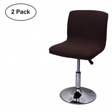 WOMACO Bar Stool Cover with Back Printed Dining Room Square Swivel Barstool Chair Seat Cushion Slipcover for Counter Height M