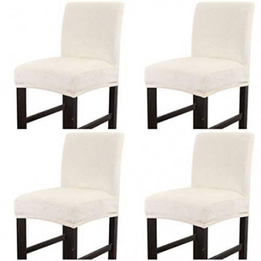 Surrui 2/4PCS Chair Cover Counter Height Bar Stool Slipcovers High Seat Protectors  8