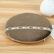 Z IMEI Round Non-Slip Seat Cushion Memory Foam Bar Stool Cushion Soft Breathable Chair Pad with Ties for Office Dining Wooden
