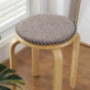 Chair Cushion Round Chair Pads, Linen Not-Slip Soft Multiple Pattern Seat Cushion with Ties for Kitchen Office Bar Stool l Di