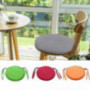 seat cushion Round, not-Slip Thickened Chair Pads with Ties for Home Bar Stool Dining Chair Cushion 2pcs-Orange Diameter30cm 
