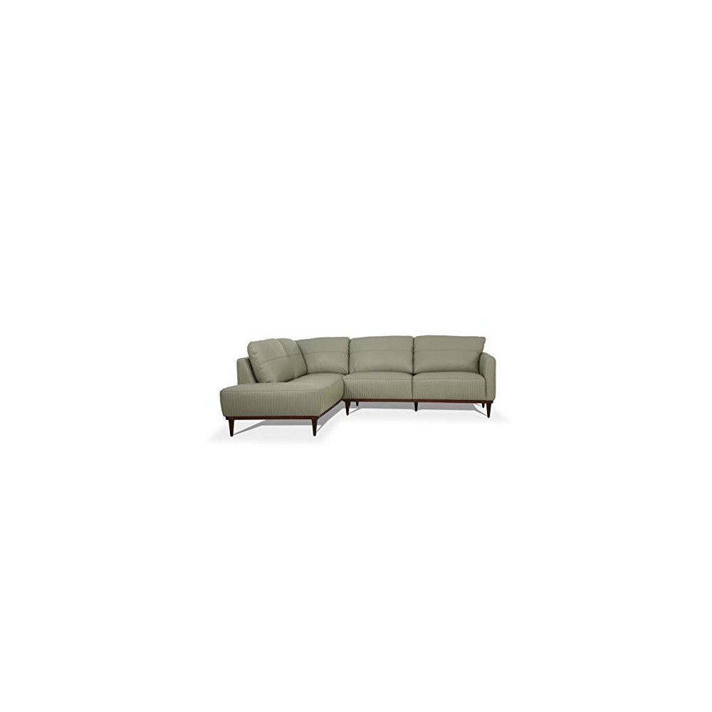 ACME Tampa Sectional Sofa - - Airy Green Leather