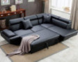 Sofa Couches Sofa Sofa Bed with 2 Piece Faux Leather Queen Modern Contemporary Sofa for Living Room Sectional Sofa Sleeper So