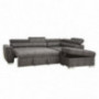 ACME Furniture Thelma Sleeper and Ottoman Sectional Sofa, Grey
