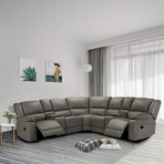Pannow Symmertrical Reclining Sectional Sofa Sectional Sofa Power Motion Sofa Living Room Sofa Corner Sectional Sofa with Cup