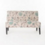 GDFStudio Christopher Knight Home Dejon Fabric Love Seat, White And Blue Floral