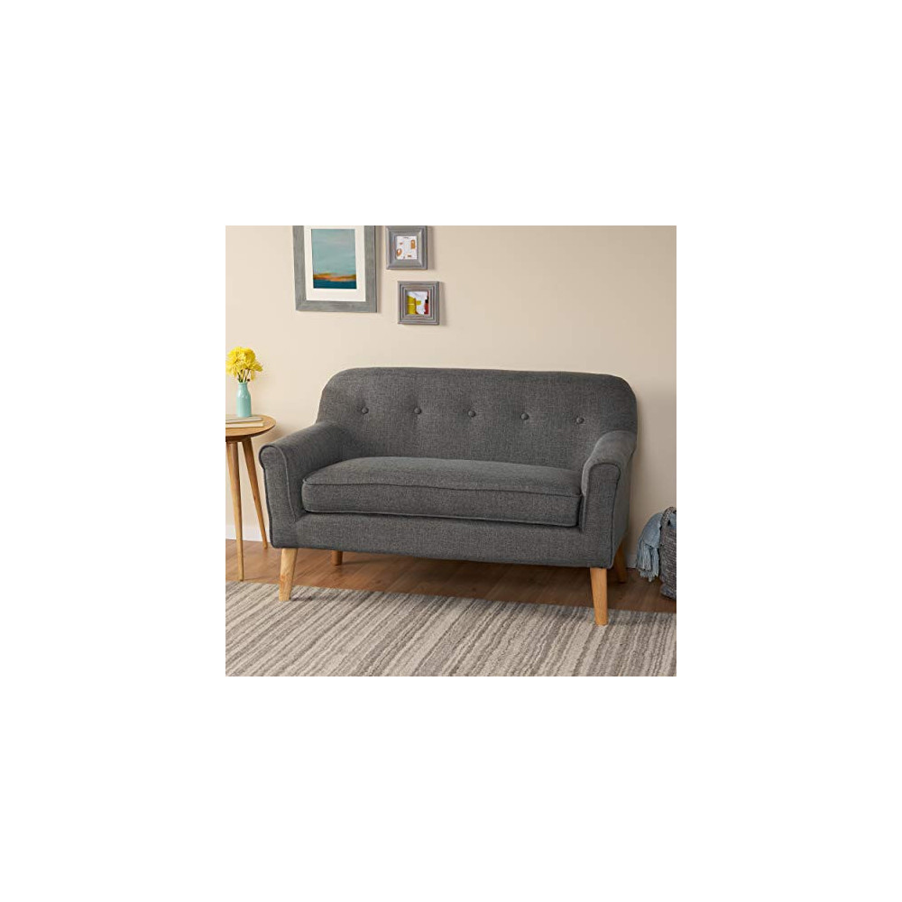 Christopher Knight Home Mariah MidCentury Modern Loveseat, Grey