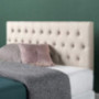 ZINUS Trina Upholstered Headboard / Button Tufted Upholstery / Adjustable Height / Easy Assembly, Taupe, Full